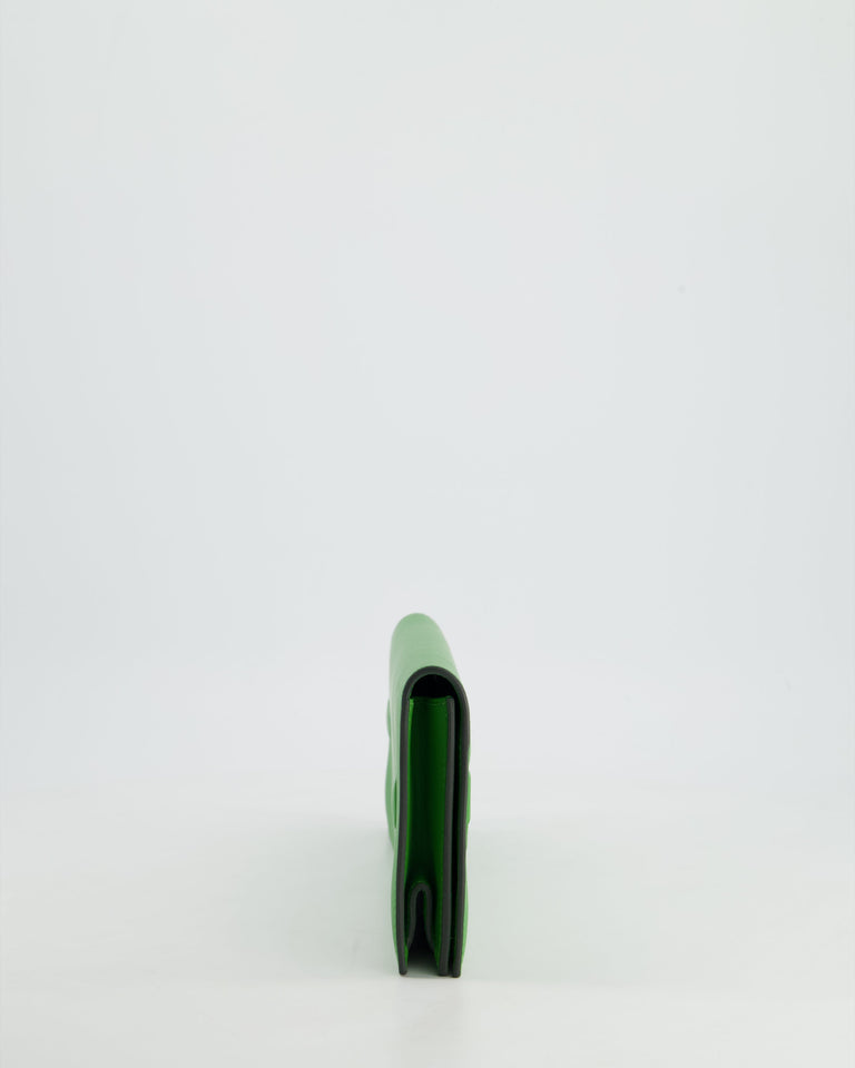 Hermes Birkin Cut Shadow Bag In Vert Yucca Swift Leather
