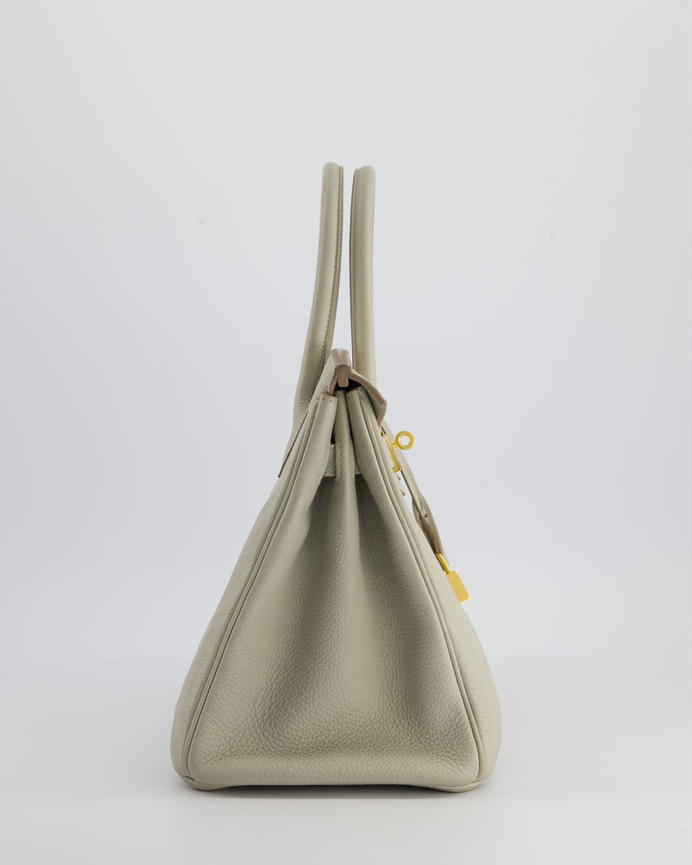 Hermes Birkin 30cm Bag in Beton Togo Leather with Gold Hardware