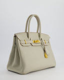 Hermes Birkin 30cm Bag in Beton Togo Leather with Gold Hardware