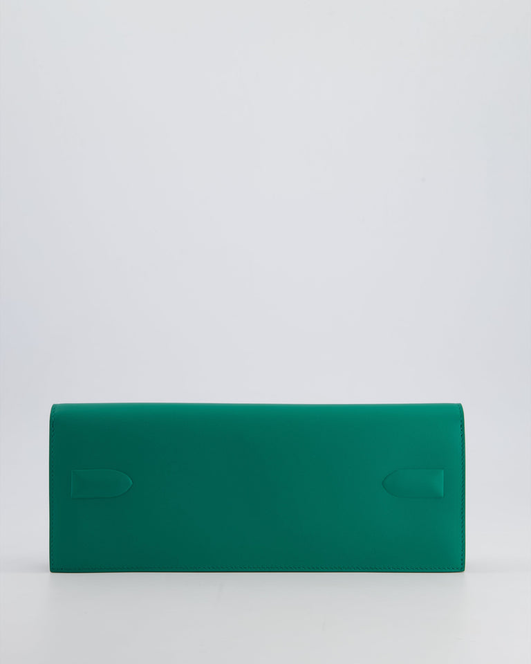 *FIRE PRICE* Hermes Birkin Cut Shadow Bag In Vert Vertigo Swift Leather