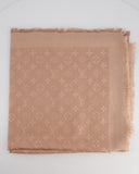 Louis Vuitton Pink Silk Monogram Shawl Size Size 142.5 cm x 142.5cm