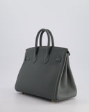 *SUPER HOT COLOUR* Hermes Birkin 25 Retourne Bag in Vert Amande Togo Leather with Gold Hardware