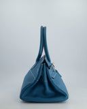*COLLECTORS* Hermes Birkin JPG Bag in Bleu Jean Clemence Leather with Palladium Hardware