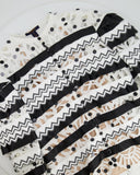 Louis Vuitton Black and White Top with Cut Out and Sequin Details Size FR 40 (UK 12)
