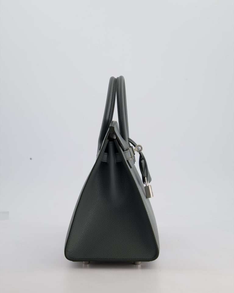 Hermes Birkin 25 Sellier Bag in Vert Amande Epsom Leather with Palladium Hardware