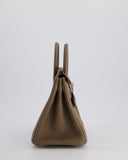 Hermes Birkin 25 Retourne Bag in Etoupe Togo Leather with Palladium Hardware