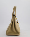 Hermes Birkin 30 Retourne Bag in Trench Togo Leather with Gold Hardware