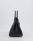 Hermes Birkin 25 Retourne Bag in Gris Misty Togo Leather with Permabrass Hardware