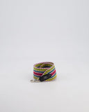 Hermes Multi Colour Canvas Sangle Cavale 50MM Bag Strap with Palladium Hardware