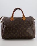 Louis Vuitton Brown Monogram Canvas Speedy 30 Bag with Gold Hardware RRP £1,490
