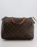 Louis Vuitton Brown Monogram Canvas Speedy 30 Bag with Gold Hardware RRP £1,490