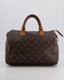 Louis Vuitton Brown Monogram Canvas Speedy 30 Bag with Gold Hardware RRP £1,490