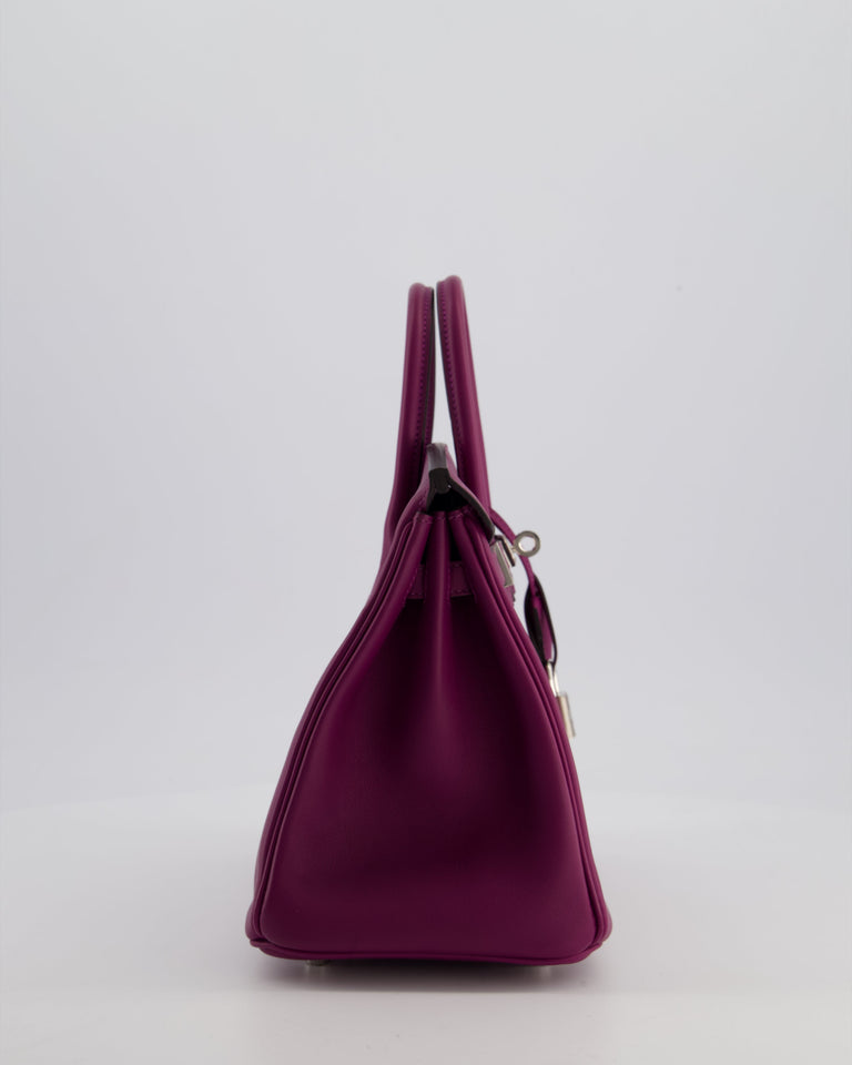 *FIRE PRICE* Hermes Birkin 25 Retourne Bag in Anemone Swift Leather with Palladium Hardware