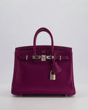 *FIRE PRICE* Hermes Birkin 25 Retourne Bag in Anemone Swift Leather with Palladium Hardware