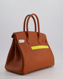 *HOT & RARE* Hermes Birkin 30 Retourne Colormatic Bag in Cuivre, Nata, Bleu Brume, Chai and Lime Swift Leather with Palladium Hardware