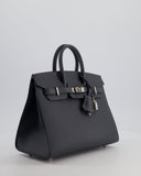 Hermes Birkin 25 Sellier Bag in Gris Misty Epsom Leather with Palladium Hardware