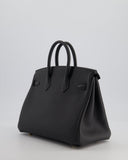*HOT* Hermes Birkin 25 Retourne Bag in Plomb Togo Leather with Gold Hardware