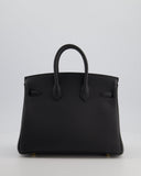 *HOT* Hermes Birkin 25 Retourne Bag in Plomb Togo Leather with Gold Hardware