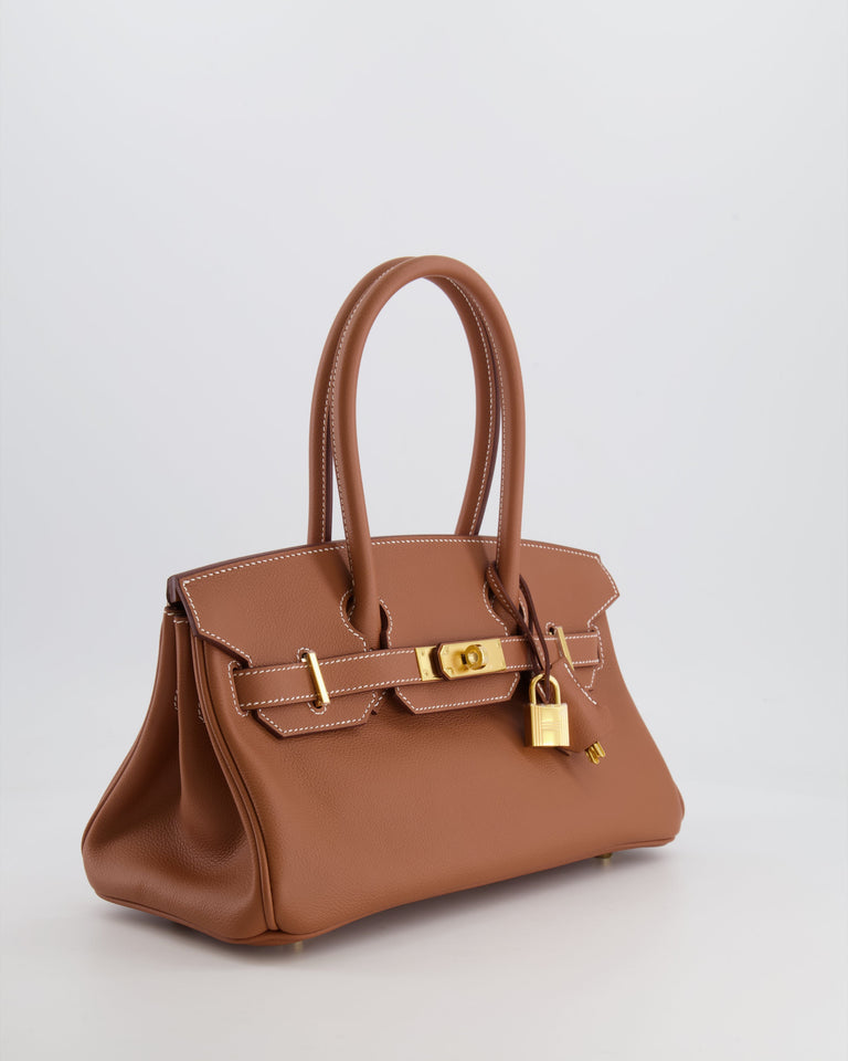 *SUPER HOT & RARE* Hermes Birkin Shoulder Light 29 Bag in Gold Evercolour Leather with Gold Hardware
