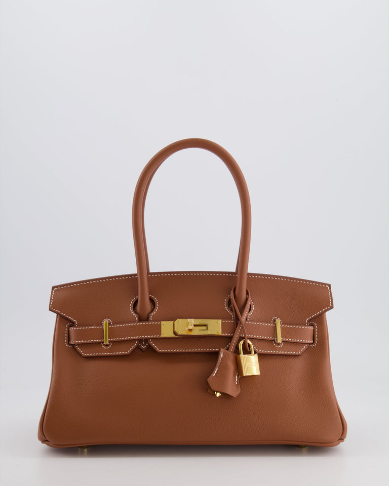 *SUPER HOT & RARE* Hermes Birkin Shoulder Light 29 Bag in Gold Evercolour Leather with Gold Hardware