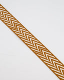 Hermes Gold & White Sangle ZigZag 50mm Bag Strap RRP £1020