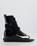 Louis Vuitton Black Patent Leather Bahia Brazil Gladiator Sandals with Monogram Detail Size EU 36.5