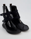 Louis Vuitton Black Patent Leather Bahia Brazil Gladiator Sandals with Monogram Detail Size EU 36.5