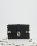 Louis Vuitton Black Trunk Wallet on Chain Bag in Epi Leather with Silver Hardware RRP £2,450