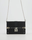 Louis Vuitton Black Trunk Wallet on Chain Bag in Epi Leather with Silver Hardware RRP £2,450