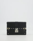 Louis Vuitton Black Trunk Wallet on Chain Bag in Epi Leather with Silver Hardware RRP £2,450