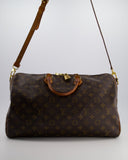 Louis Vuitton Brown Monogram Canvas Speedy 40 Bag with Gold Hardware