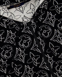 Louis Vuitton x NBA Mens Strategic Flowers Black and White Quilted Hoodie Size XXL (UK 46)