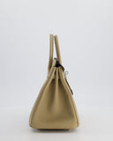 *RARE* Hermes Birkin 25 Retourne Bag in Trench Togo Leather with Palladium Hardware