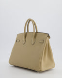 *RARE* Hermes Birkin 25 Retourne Bag in Trench Togo Leather with Palladium Hardware