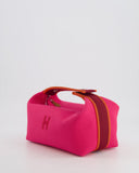 Hermes Small Bride-a-Brac Bag in Hibiscus Canvas with Palladium Hardware