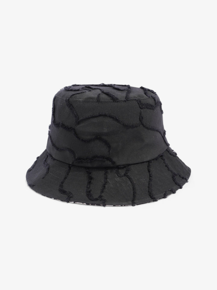 Christian Dior Camouflage Logo Bucket Hat Black Polyester 58