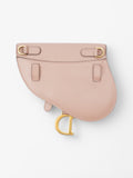 Christian Dior Saddle Belt Bag Rose Beige  Calfskin Leather