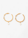 Christian Dior 30 Montaigne Hoops Gold / Pearl Base Metal