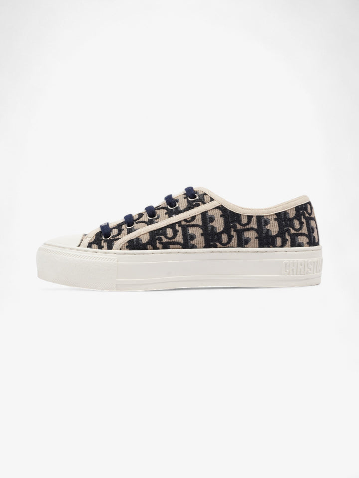 Christian Dior Walk'n'Dior Sneaker Beige / Navy / White Canvas EU 36.5 UK 3.5
