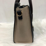 Tri-Coloured Nano Luggage Tote in Cobalt/Black/Tan