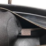 Tri-Coloured Nano Luggage Tote in Cobalt/Black/Tan