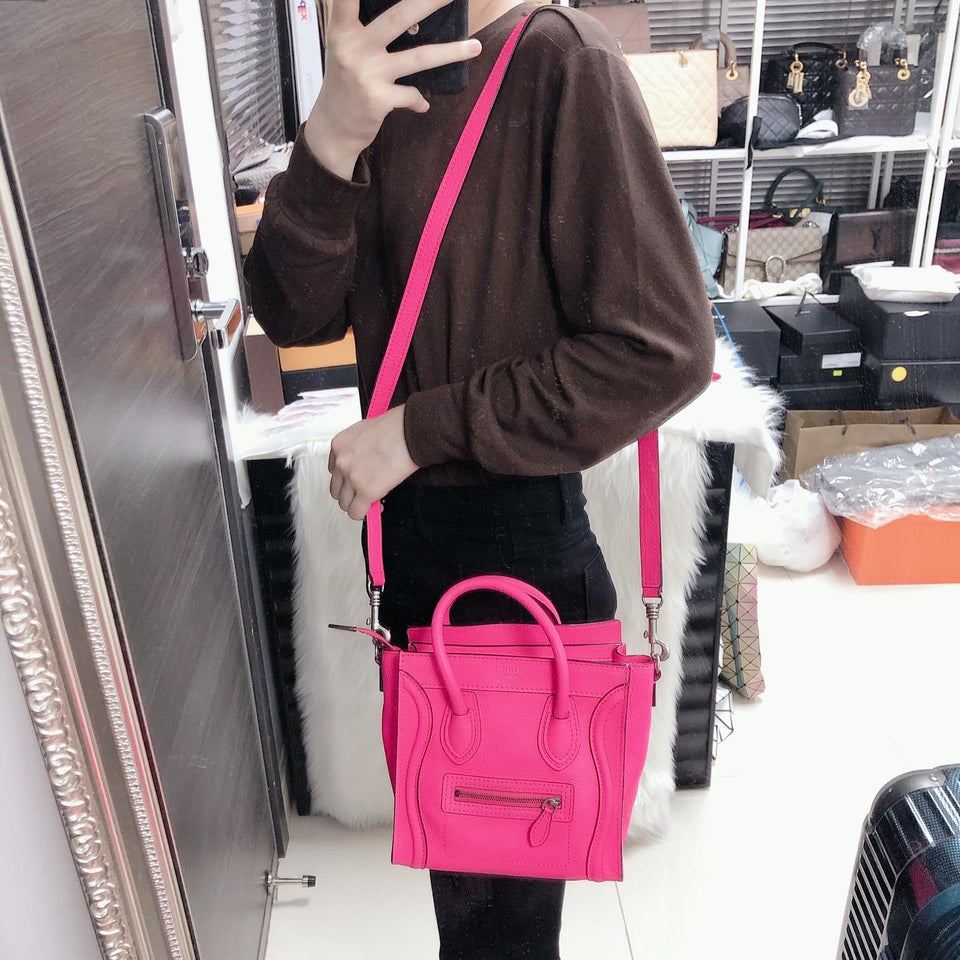 Nano Luggage Tote Fuchsia