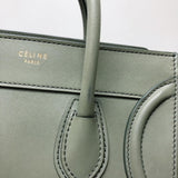 Mini Luggage in Smooth Calfskin Leather Tote - Almond