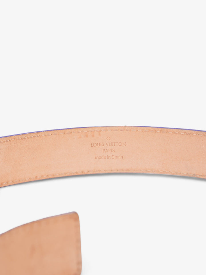 Louis Vuitton LV Initials Belt Purple Epi Leather 85cm 34"