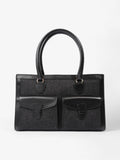 Christian Dior Book Tote Black Denim