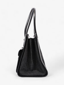 Christian Dior Book Tote Black Denim