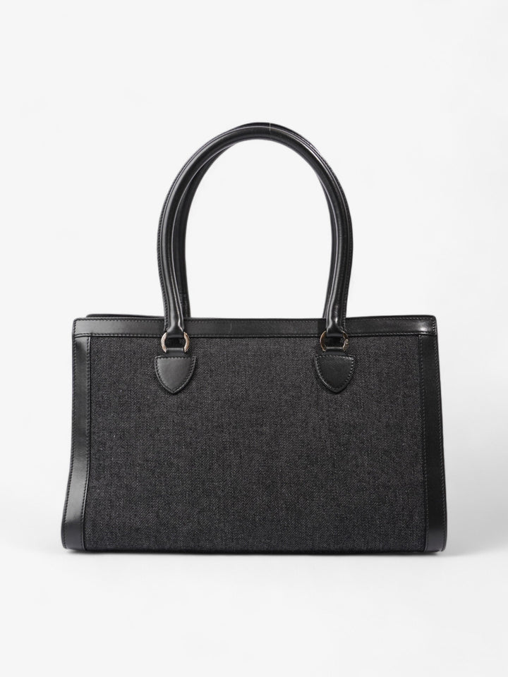 Christian Dior Book Tote Black Denim