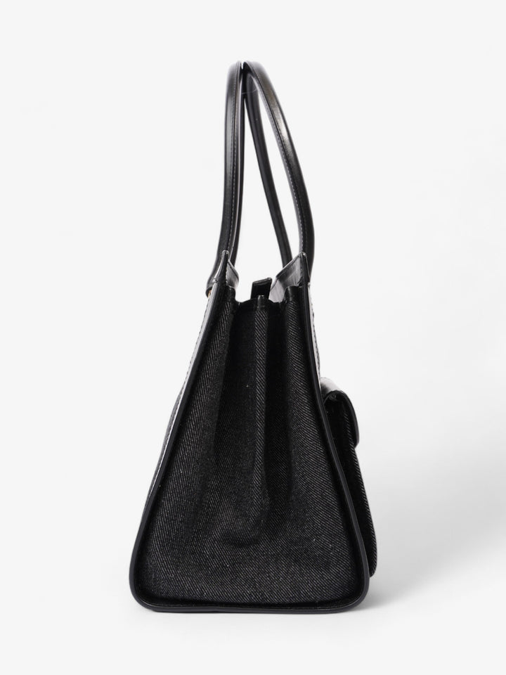 Christian Dior Book Tote Black Denim