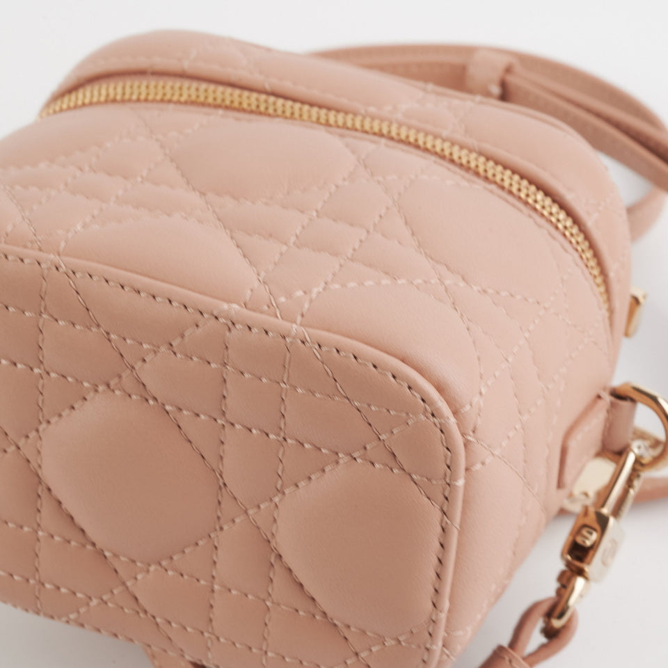 Dior Micro Lady Dior Vanity Case Rose des Vents Pink