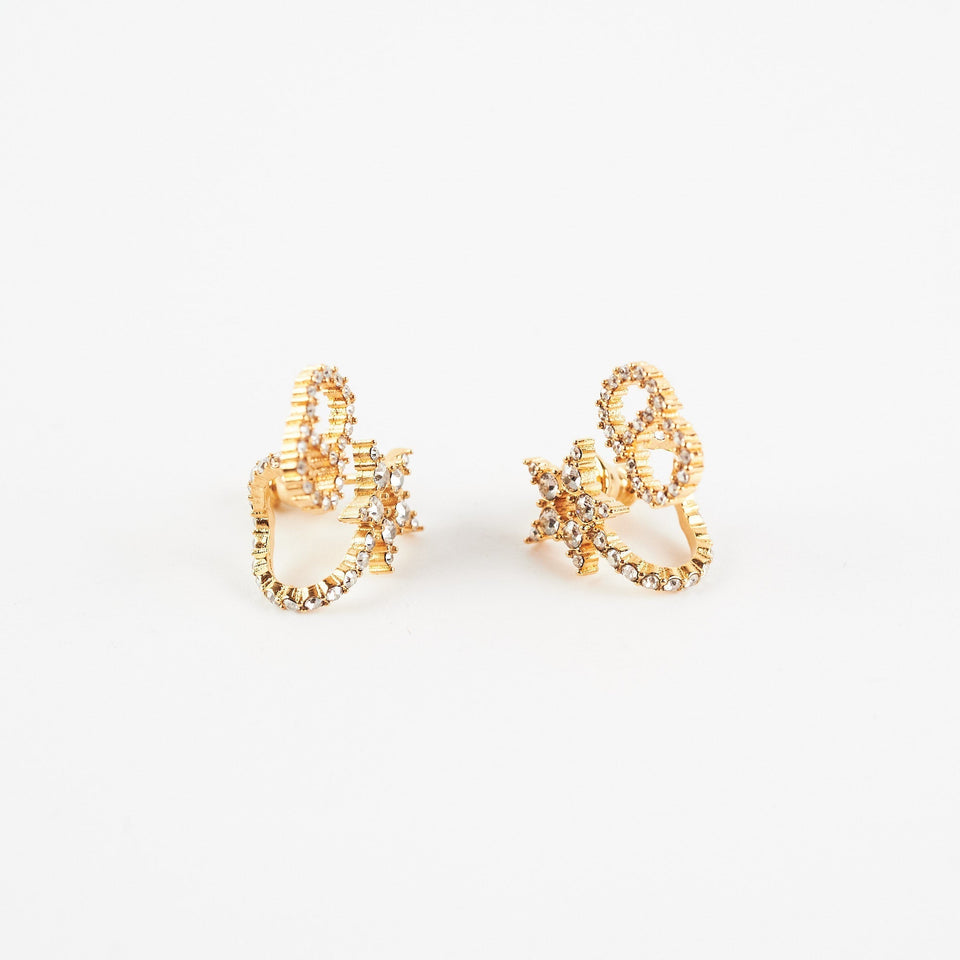 Dior Earrings Clair De Lune CD Stars (Costume Jewellery)